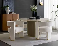 Selina Two-tone Round Table