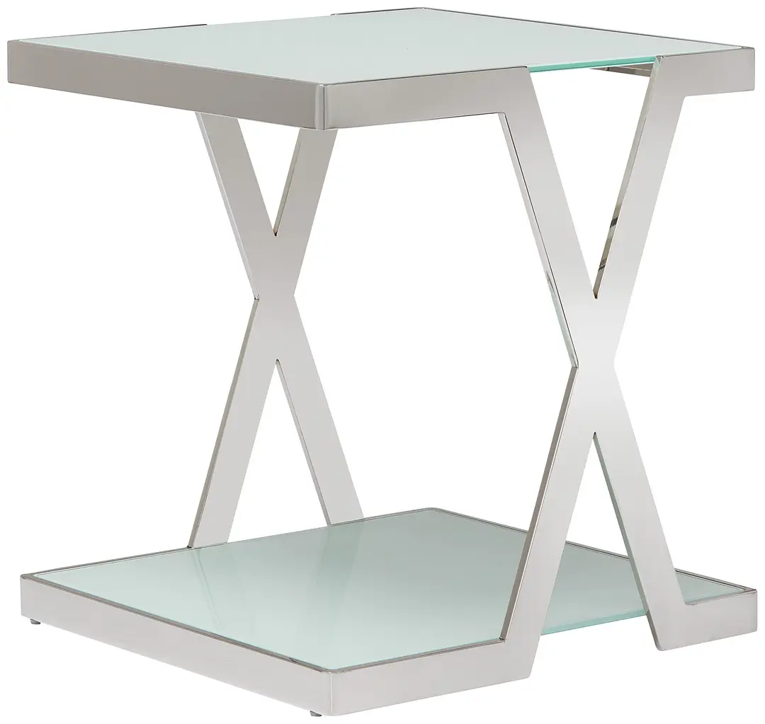 Delia White Square End Table Delia White Square End Table