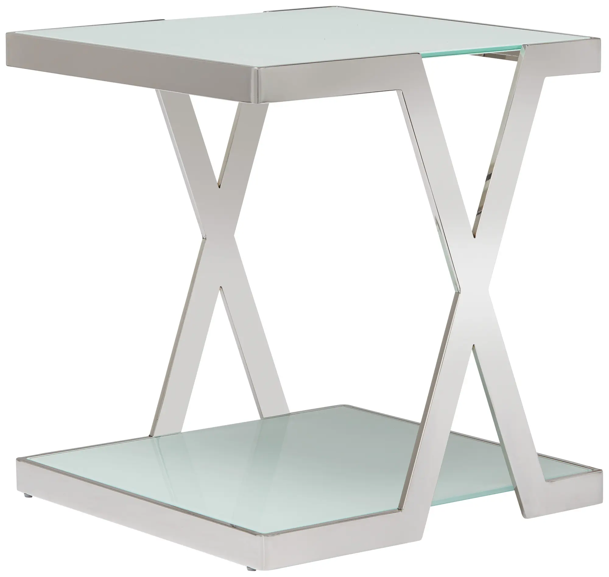 Delia White Square End Table Delia White Square End Table
