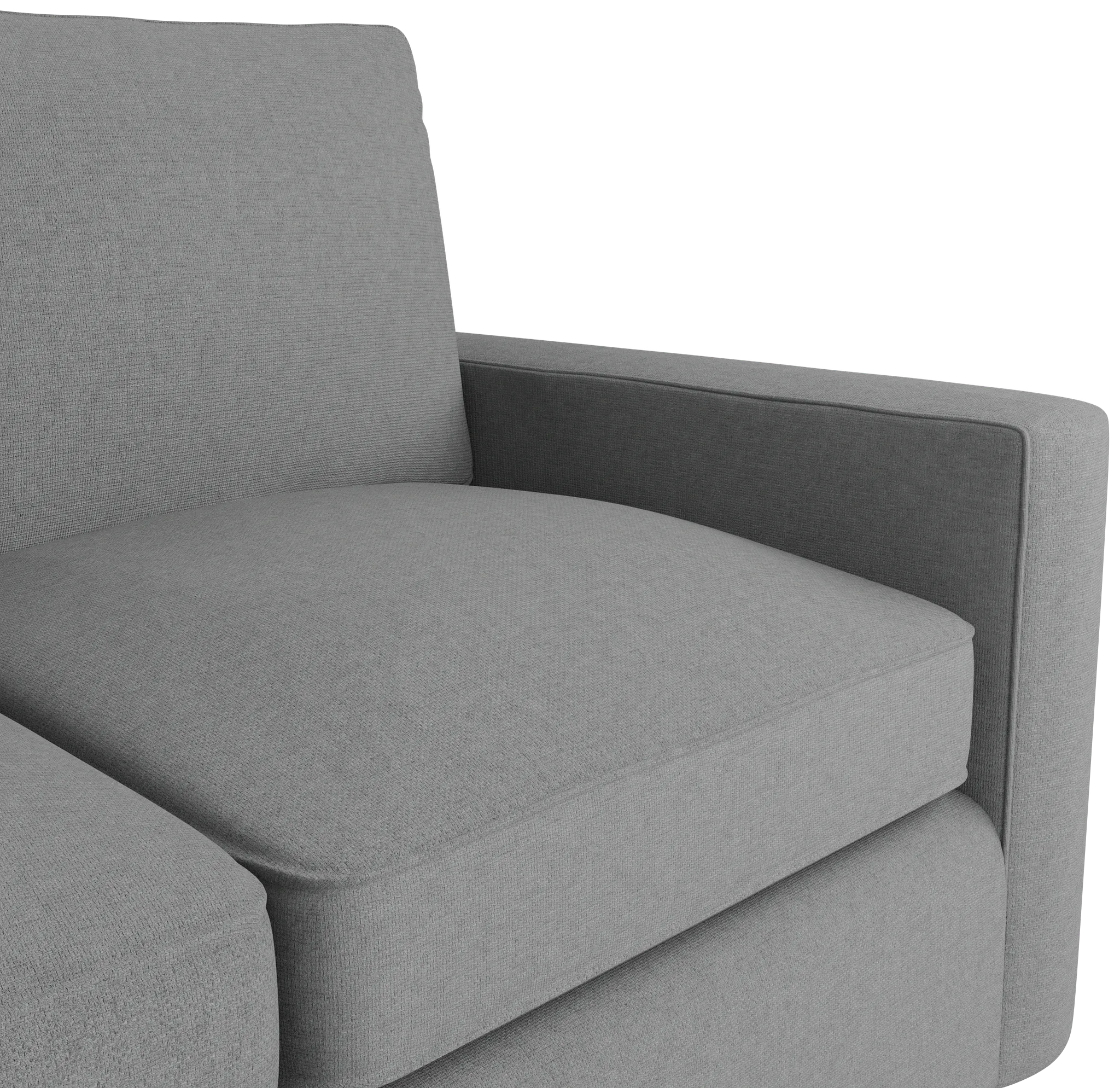 Siesta Suave Gray Fabric Loveseat