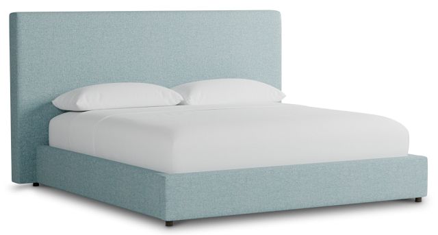 Grayton Elite Light Blue 54" Upholstered Platform Bed