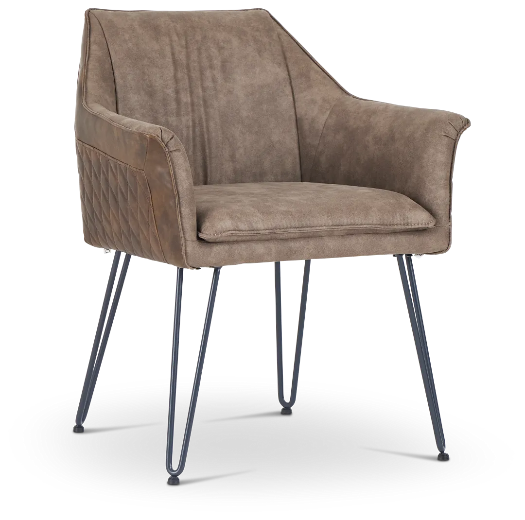 Adalyn Taupe Upholstered Arm Chair