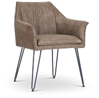 Adalyn Taupe Upholstered Arm Chair