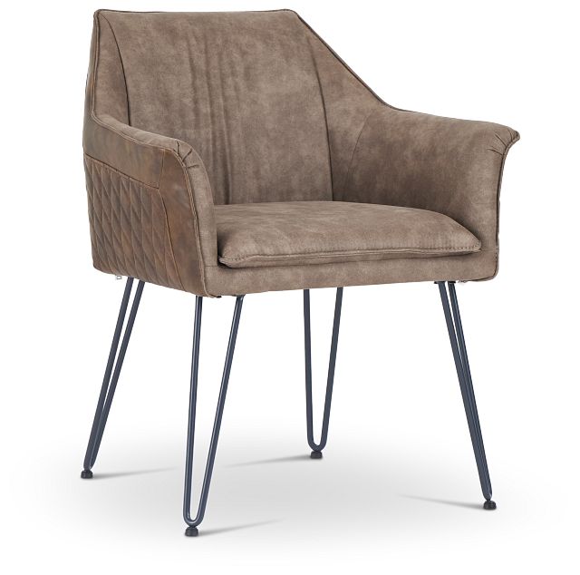 Adalyn Taupe Upholstered Arm Chair