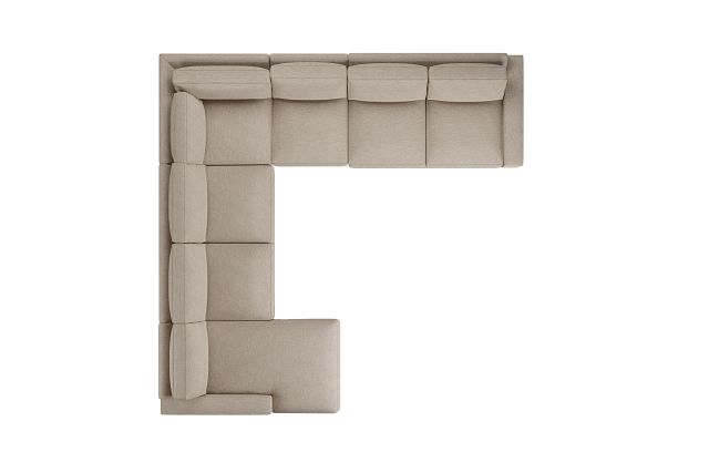 Edgewater Victory Taupe Large Left Chaise Sectional