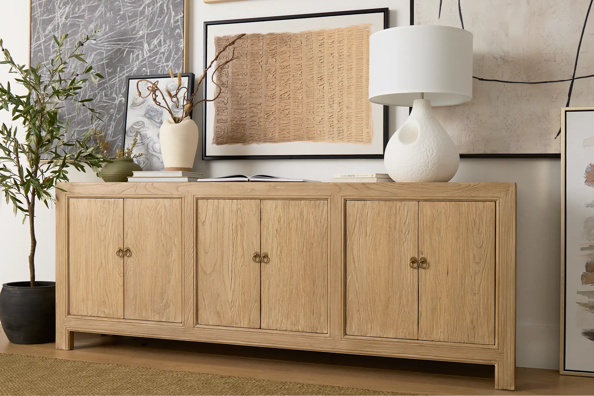 Aster Light Tone 6 Door Cabinet Aster Light Tone 6 Door Cabinet