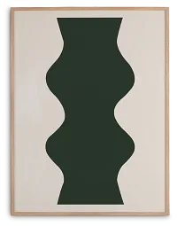 Rockie Dark Green Shadow Box Framed Wall Art