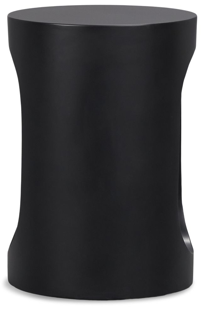 Kylani Black Round End Table