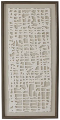 Cameron White Framed Wall Art