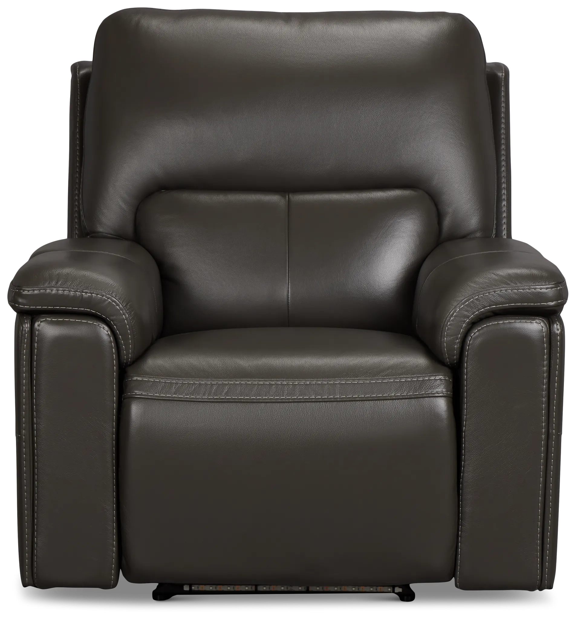 Fallon Dark Gray Lthr/vinyl Power Recliner