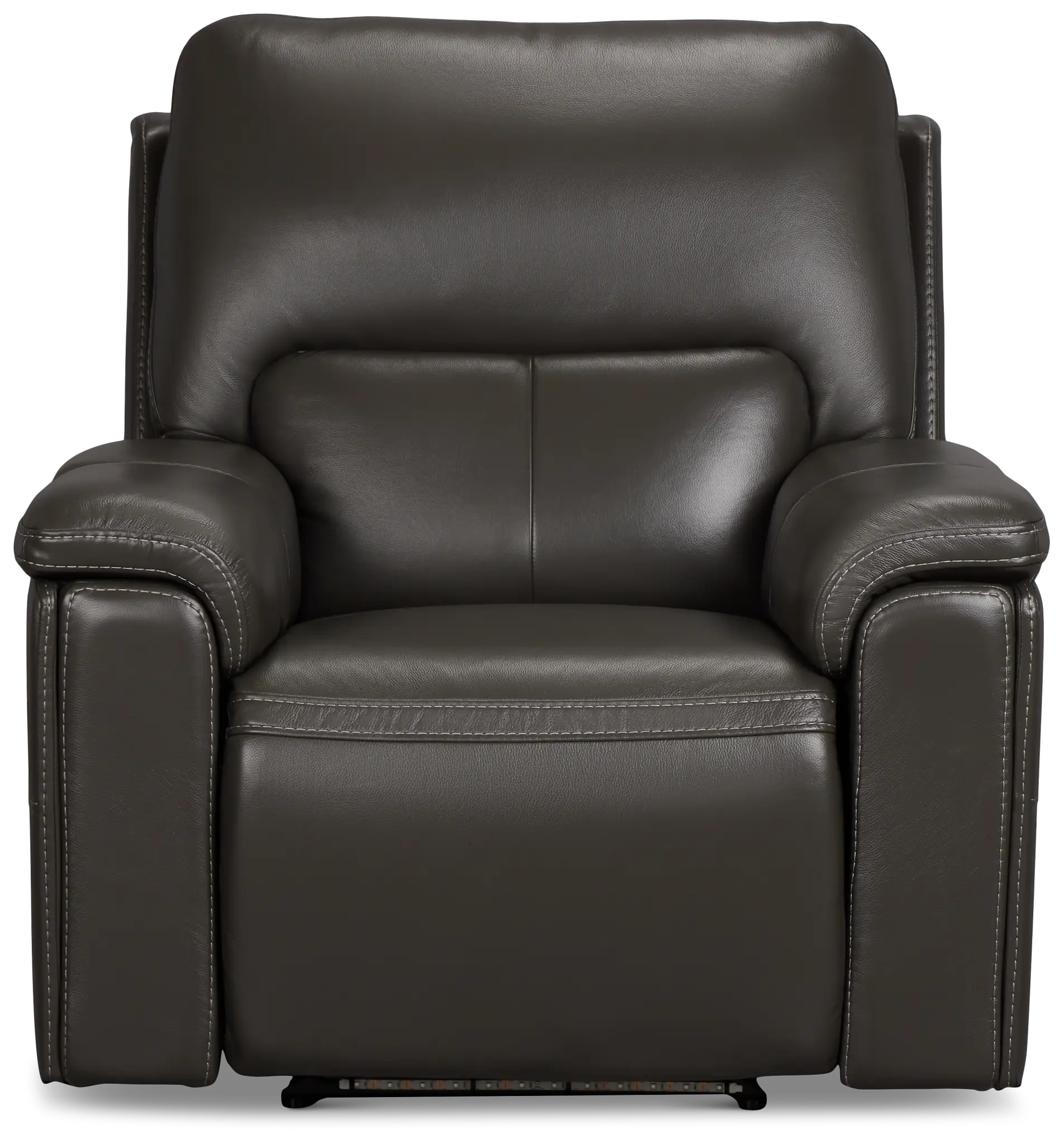 Fallon Dark Gray Lthr/vinyl Power Recliner Fallon Dark Gray Lthr/vinyl Power Recliner
