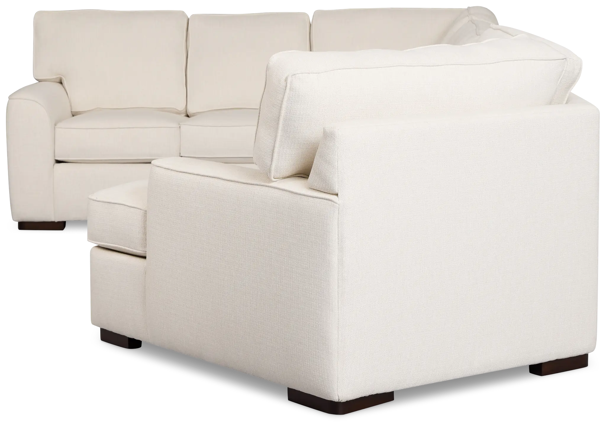 Sinclair Light Beige Fabric Right Cuddler Cooling Memory Foam Sectional Sinclair Light Beige Fabric Right Cuddler Cooling Memory Foam Sectional