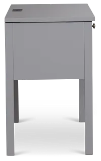 Charleston Gray 3-drawer Desk