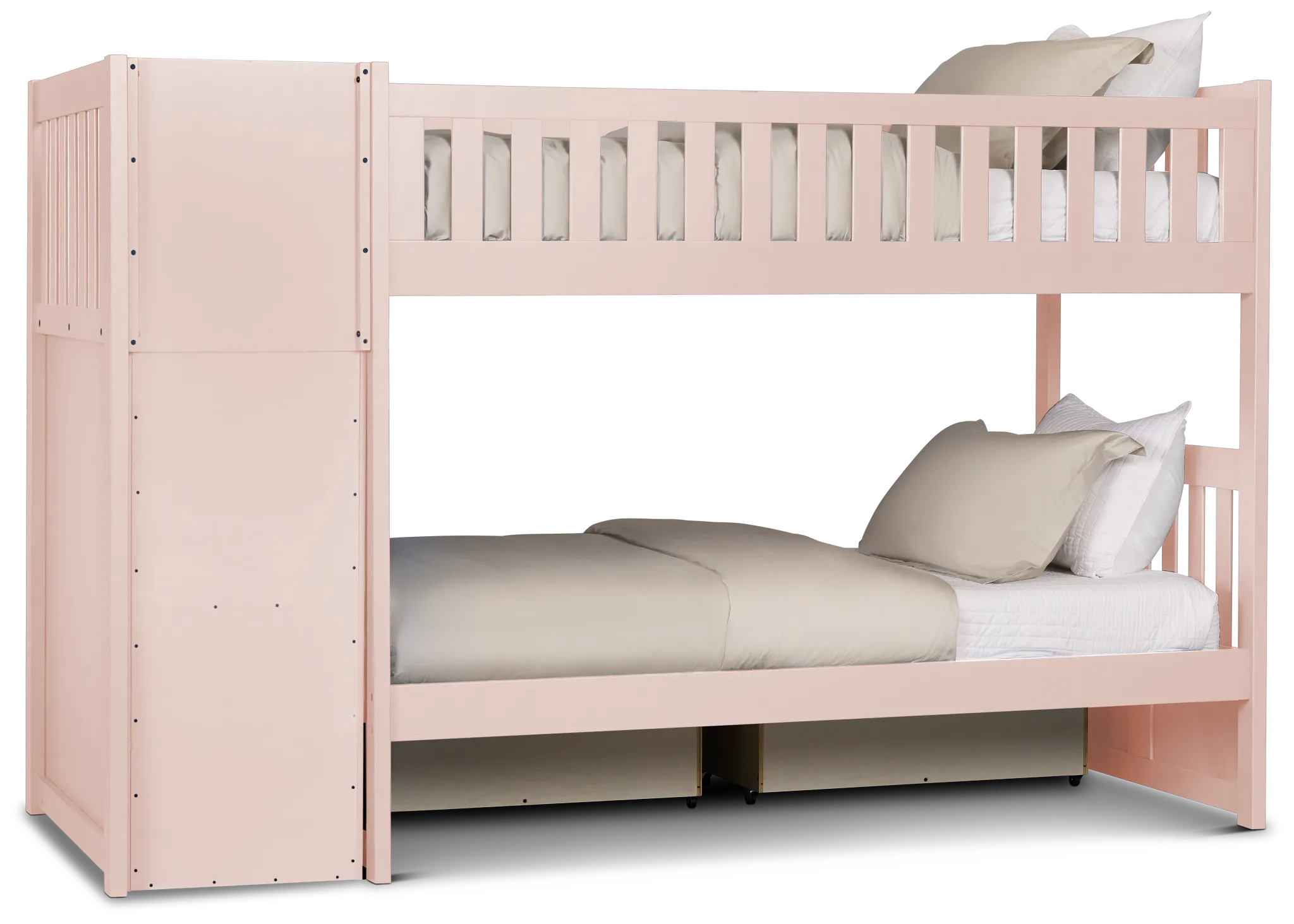 Charleston Pink Step Storage Bunk Bed