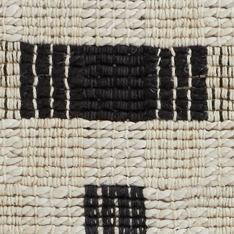 BLACK Bone Black 5x8 Area Rug