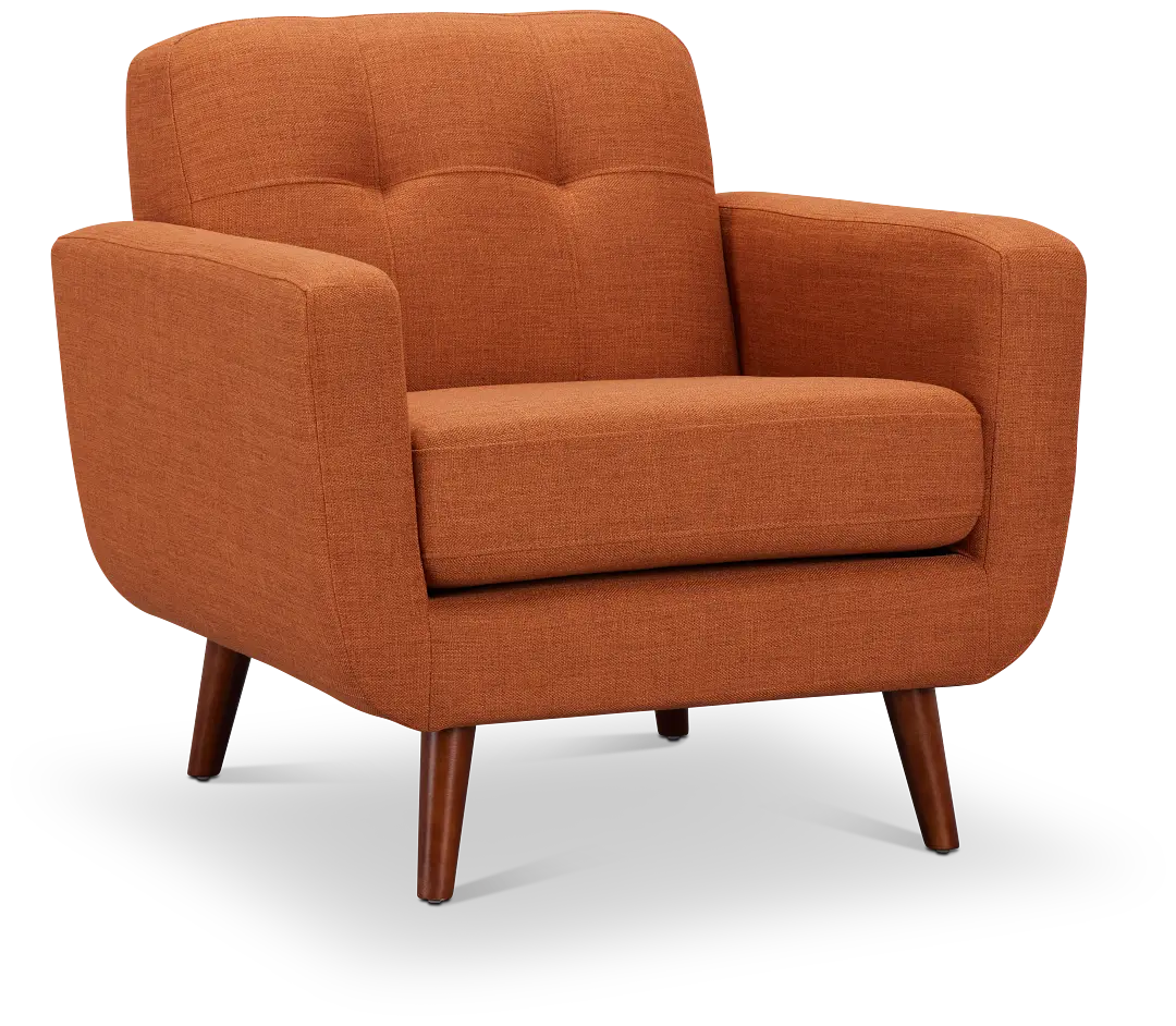 Raya Orange Fabric Chair Raya Orange Fabric Chair