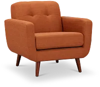 Raya Orange Fabric Chair