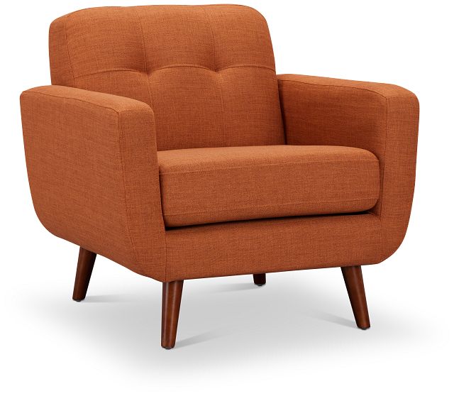 Raya Orange Fabric Chair