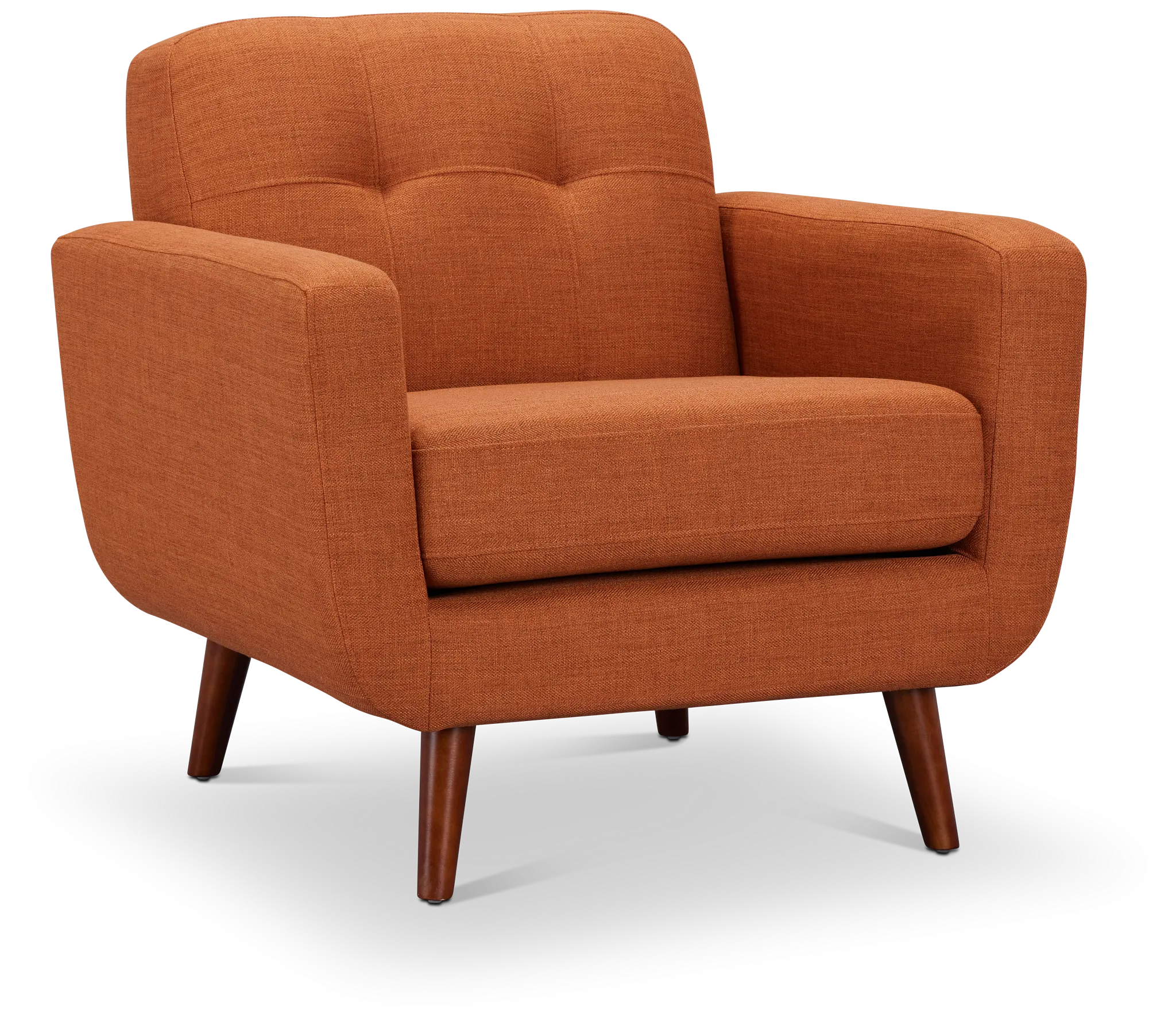 Raya Orange Fabric Chair