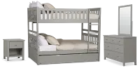 Charleston Gray Bunk Bed Trundle Bedroom