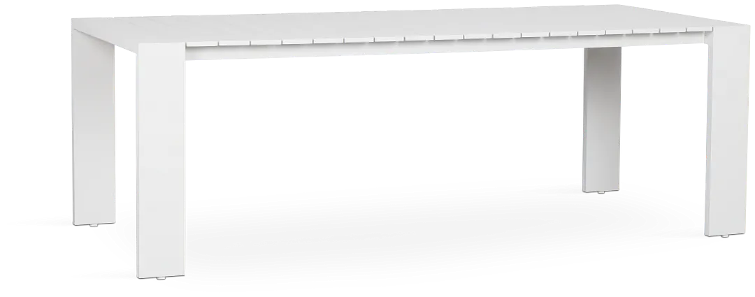 Sunrise White 86" Rectangular Table