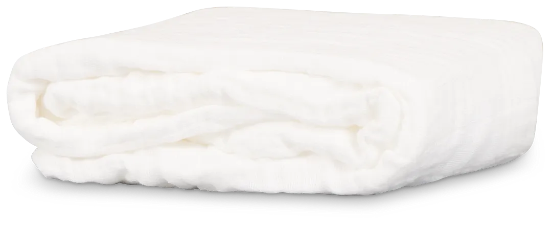Azure White Fitted Sheet