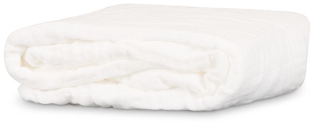 Azure White Fitted Sheet