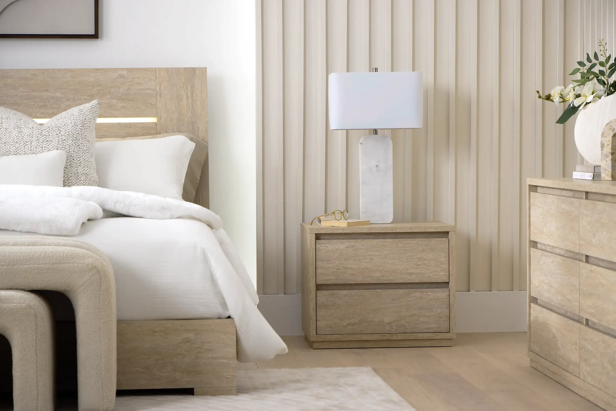 Malta Light Gray Nightstand Malta Light Gray Nightstand