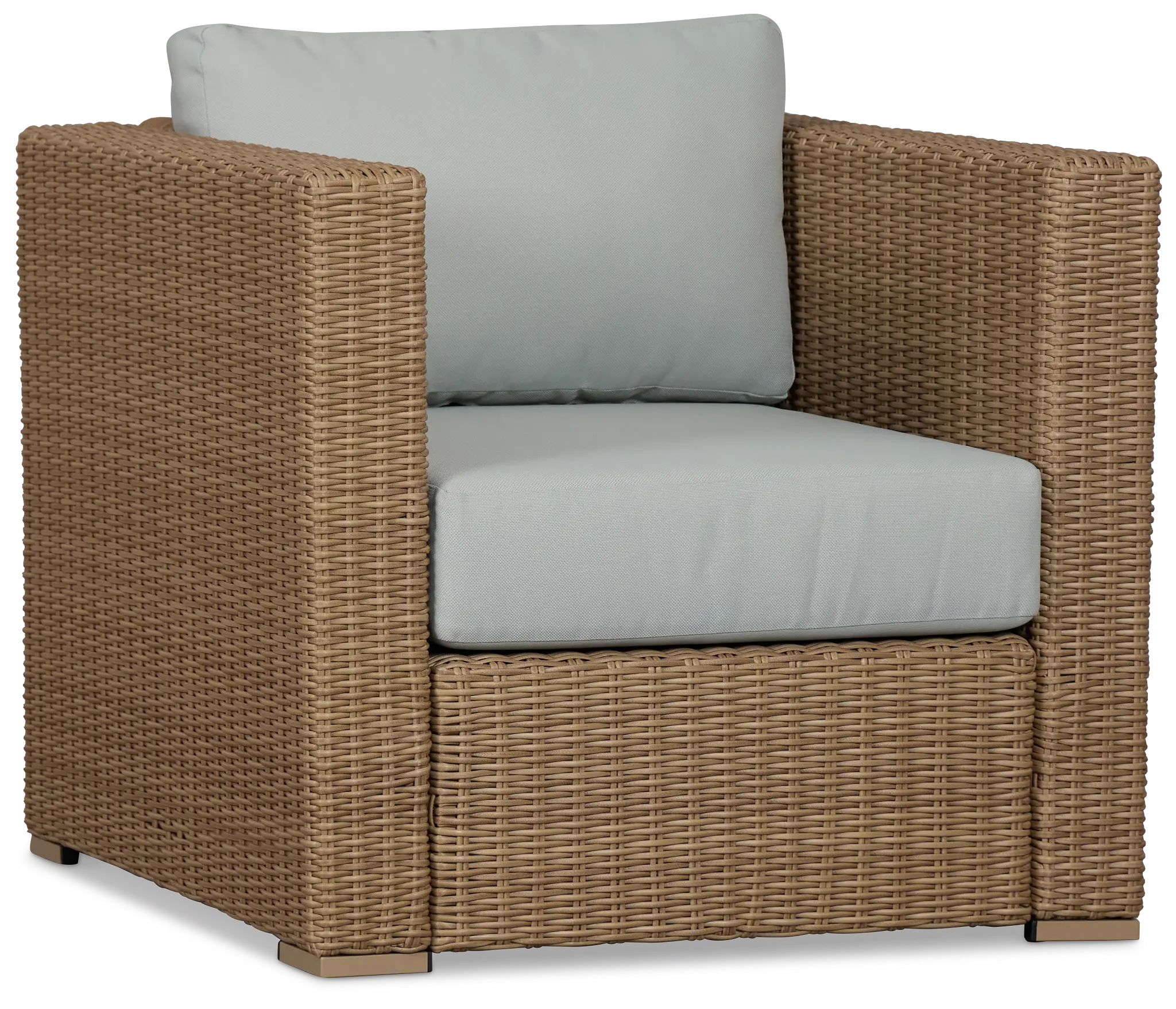 Montecito Light Tone Chair With Light Blue Cushions Montecito Light Tone Chair With Light Blue Cushions