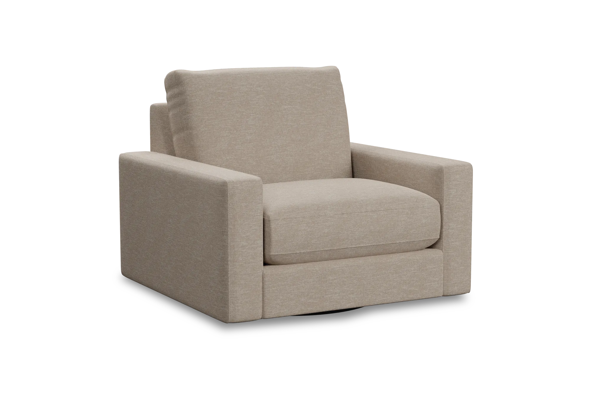 Edgewater Victory Taupe Swivel Chair