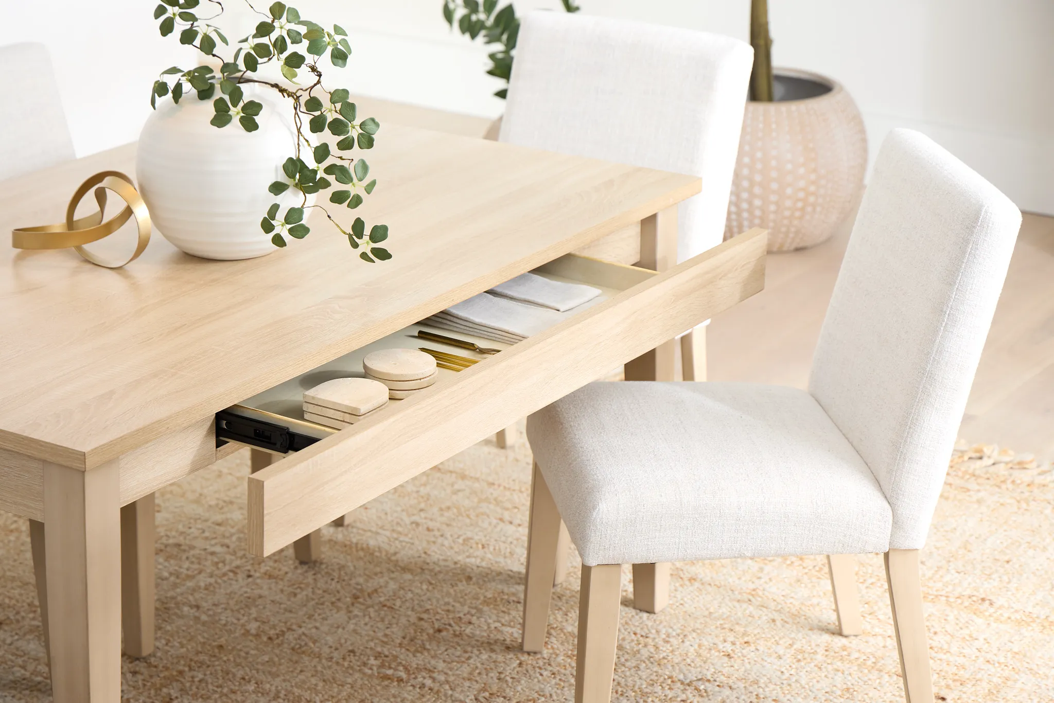 Layton Light Tone Storage Rectangular Table