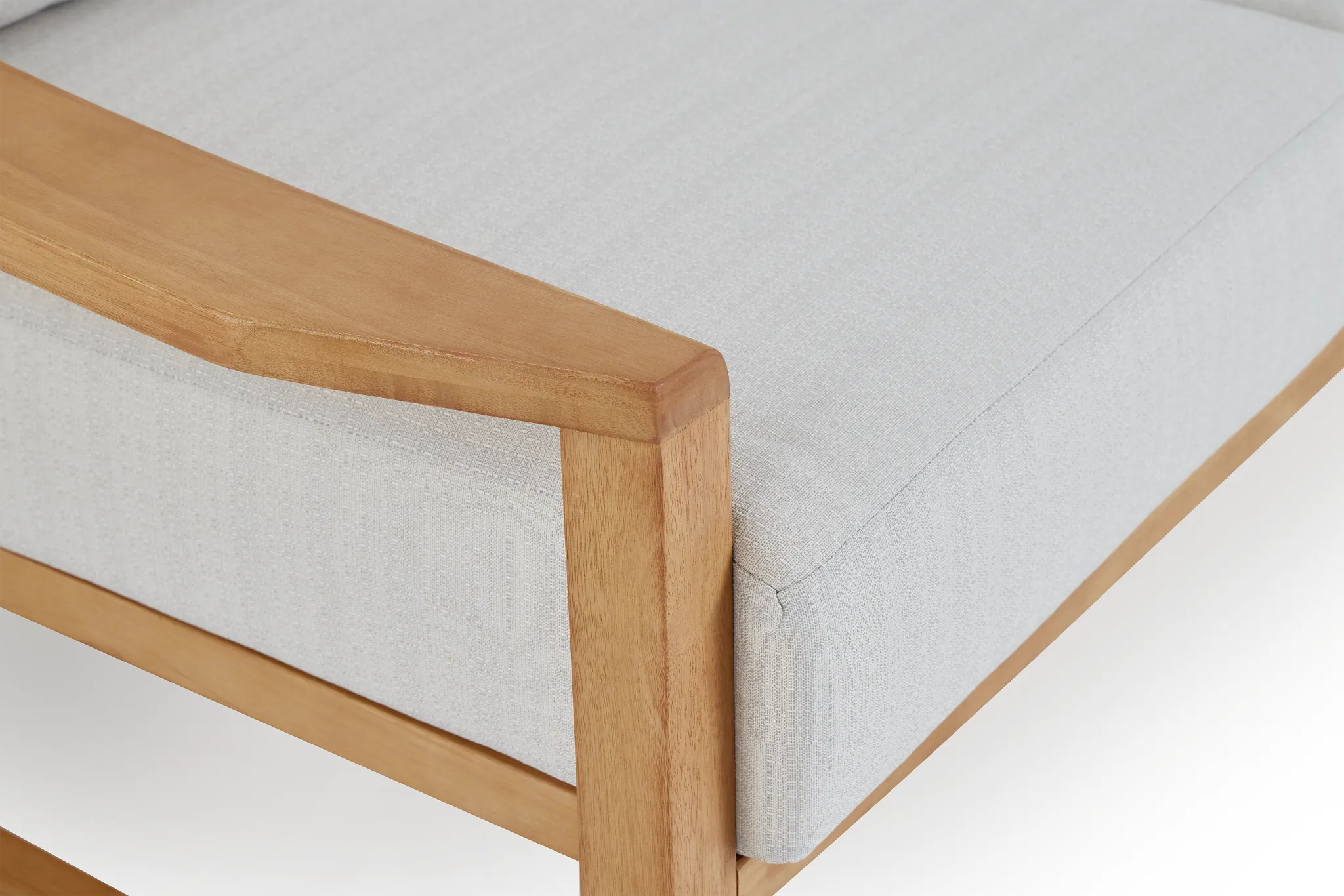 Tobago Light Tone Sofa With Gray Cushions