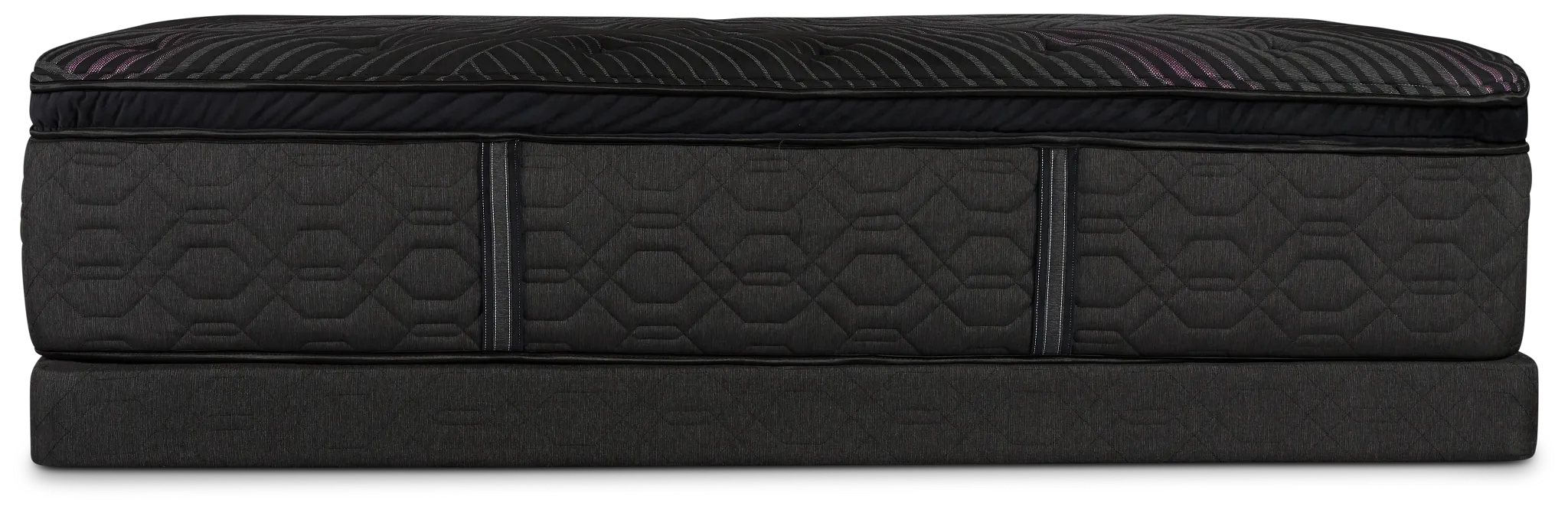 Beautyrest Black Series Two Plush Pillow Top Low-profile Mattress Set