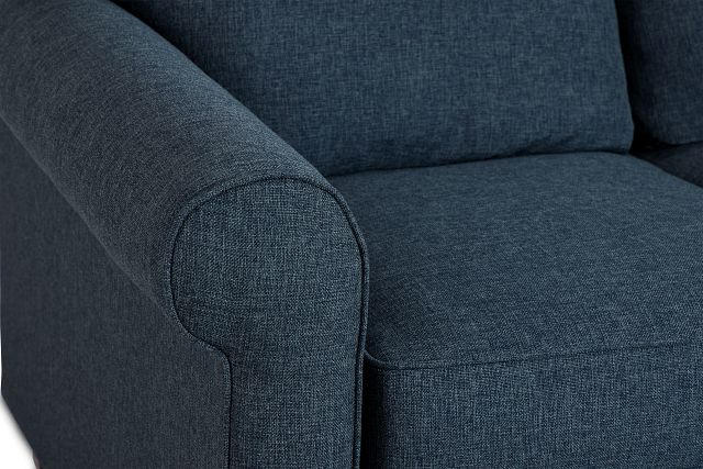 Cameron Blue Fabric Loveseat