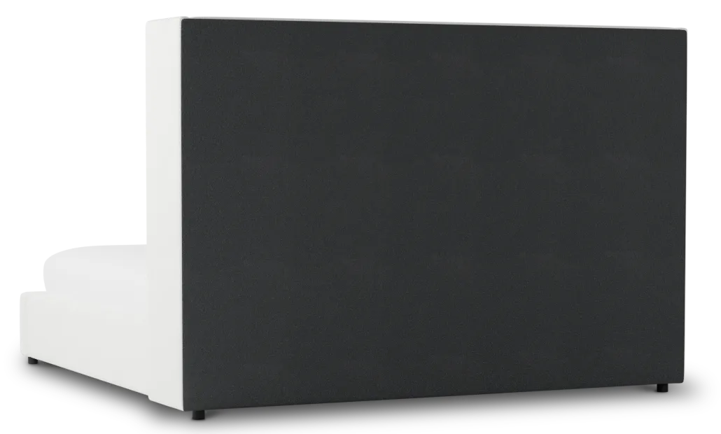 Captiva Sutton White 60" Upholstered Shelter Bed