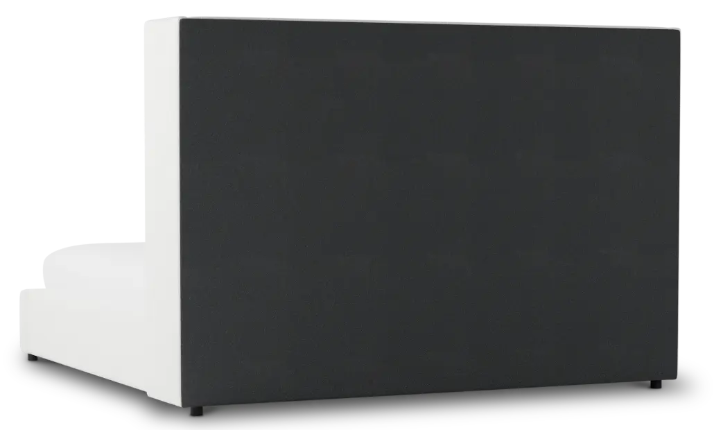 Captiva Sutton White 60" Upholstered Shelter Bed Captiva Sutton White 60" Upholstered Shelter Bed