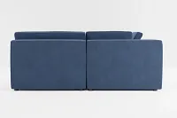Destin Revenue Dark Blue Fabric 8-piece Pit Sectional