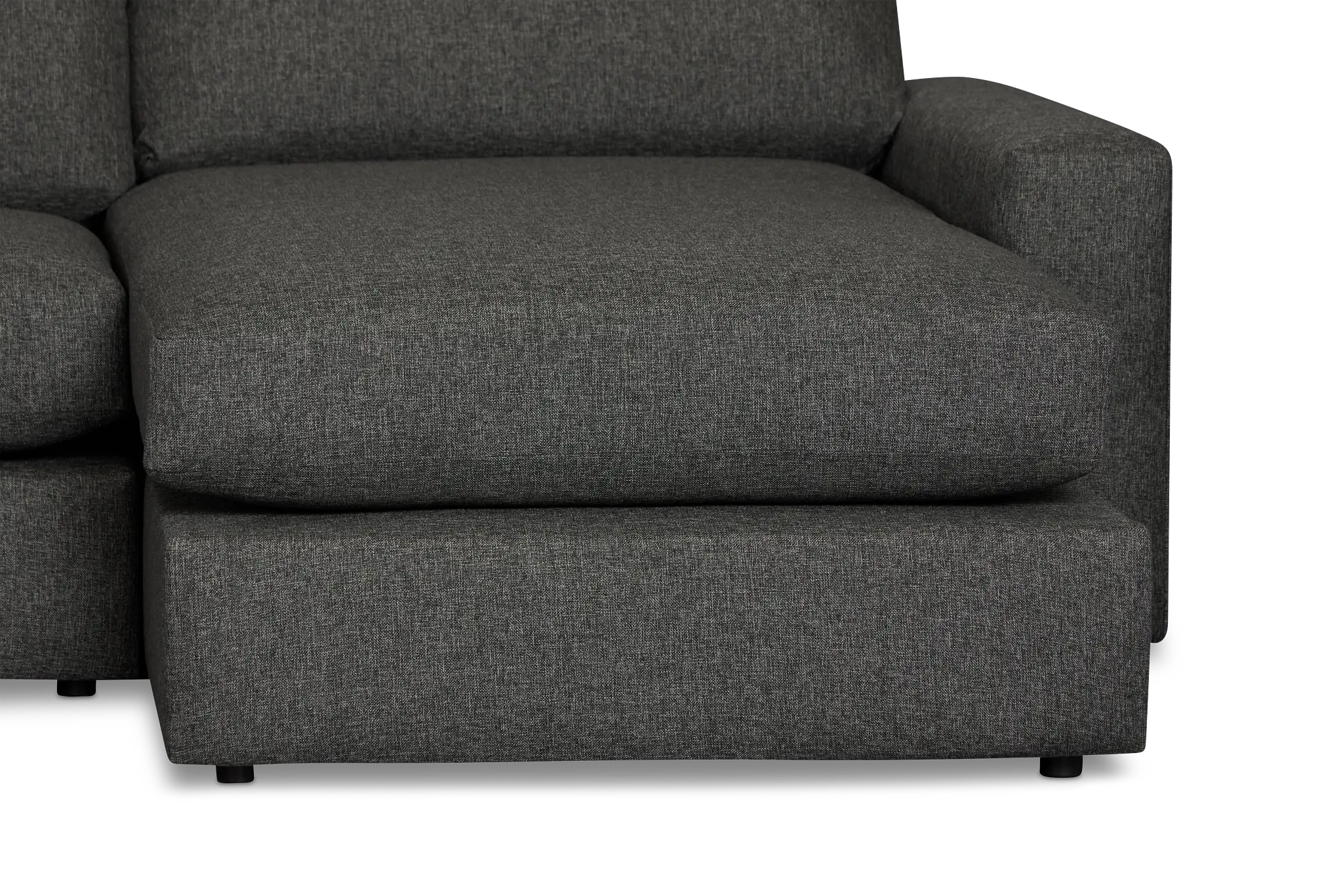 Brantley Dark Gray Fabric Large Right Chaise Sectional Brantley Dark Gray Fabric Large Right Chaise Sectional