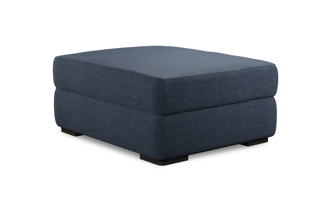 Edgewater Elevation Dark Blue Ottoman Edgewater Elevation Dark Blue Ottoman