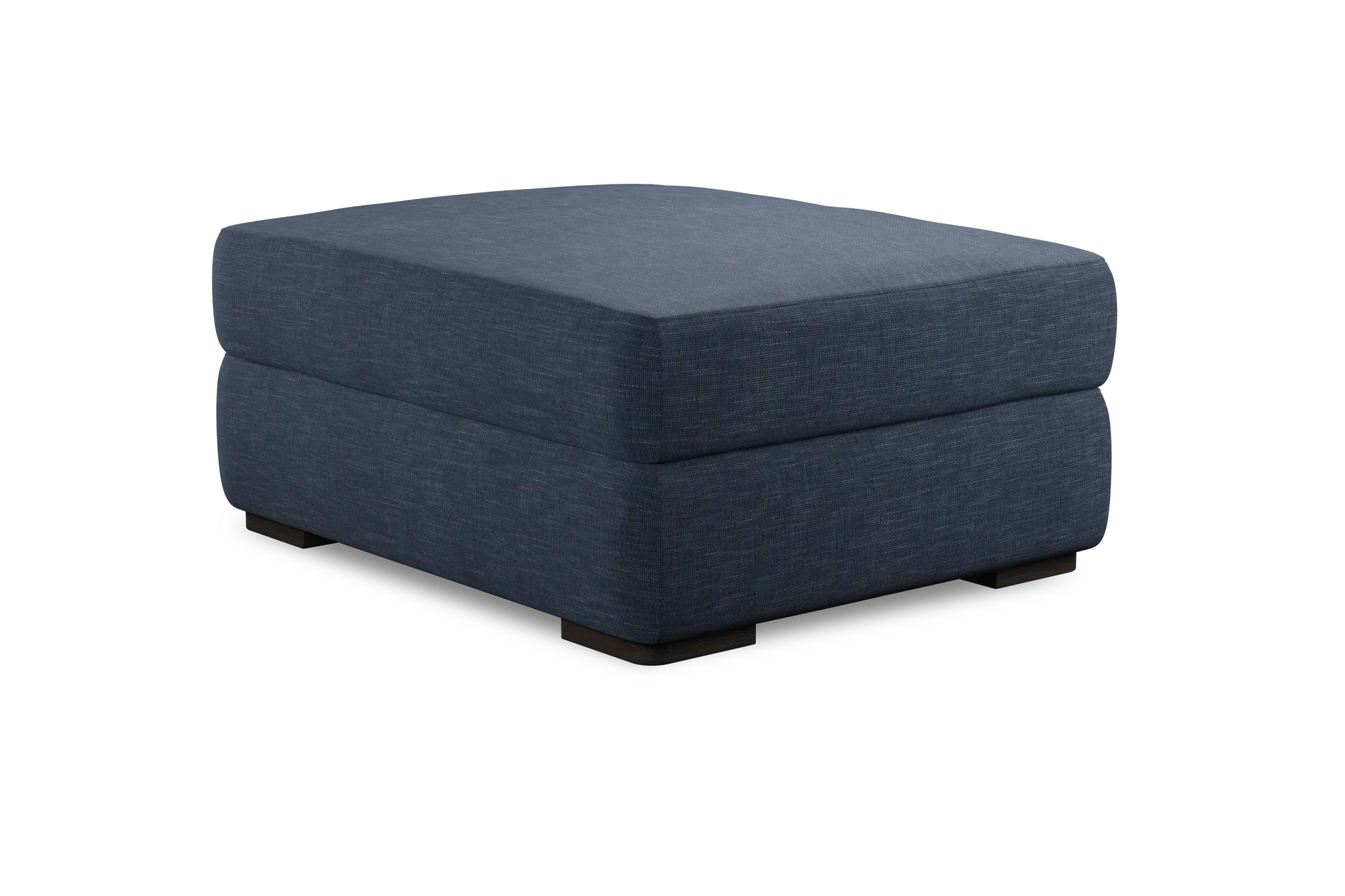 Edgewater Elevation Dark Blue Ottoman