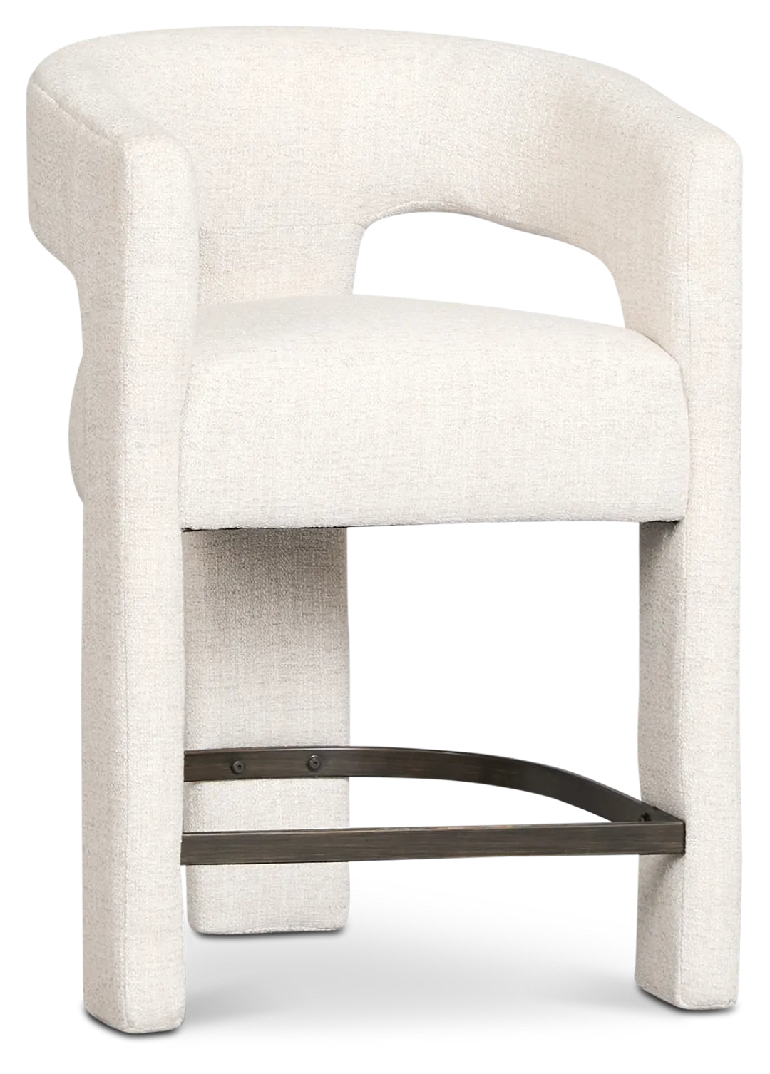 Sedona Light Gray Fabric 24" Upholstered Barstool
