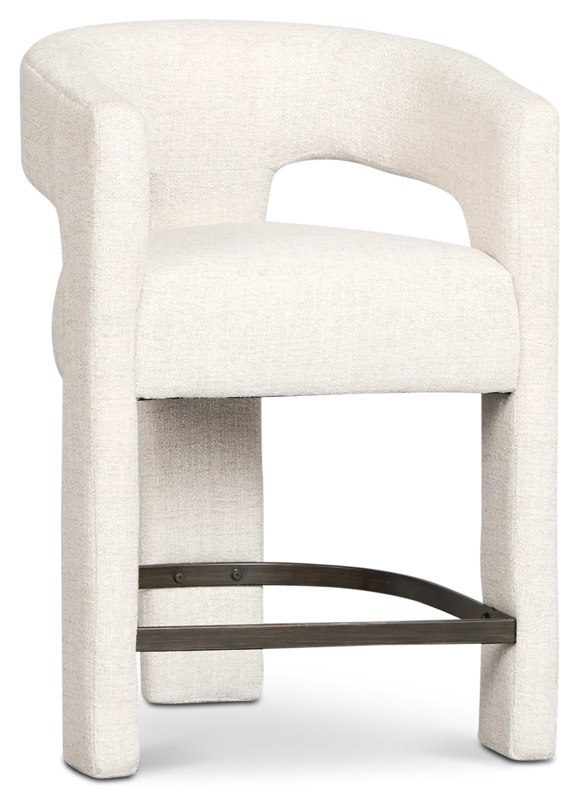 Sedona Light Gray Fabric 24" Upholstered Barstool