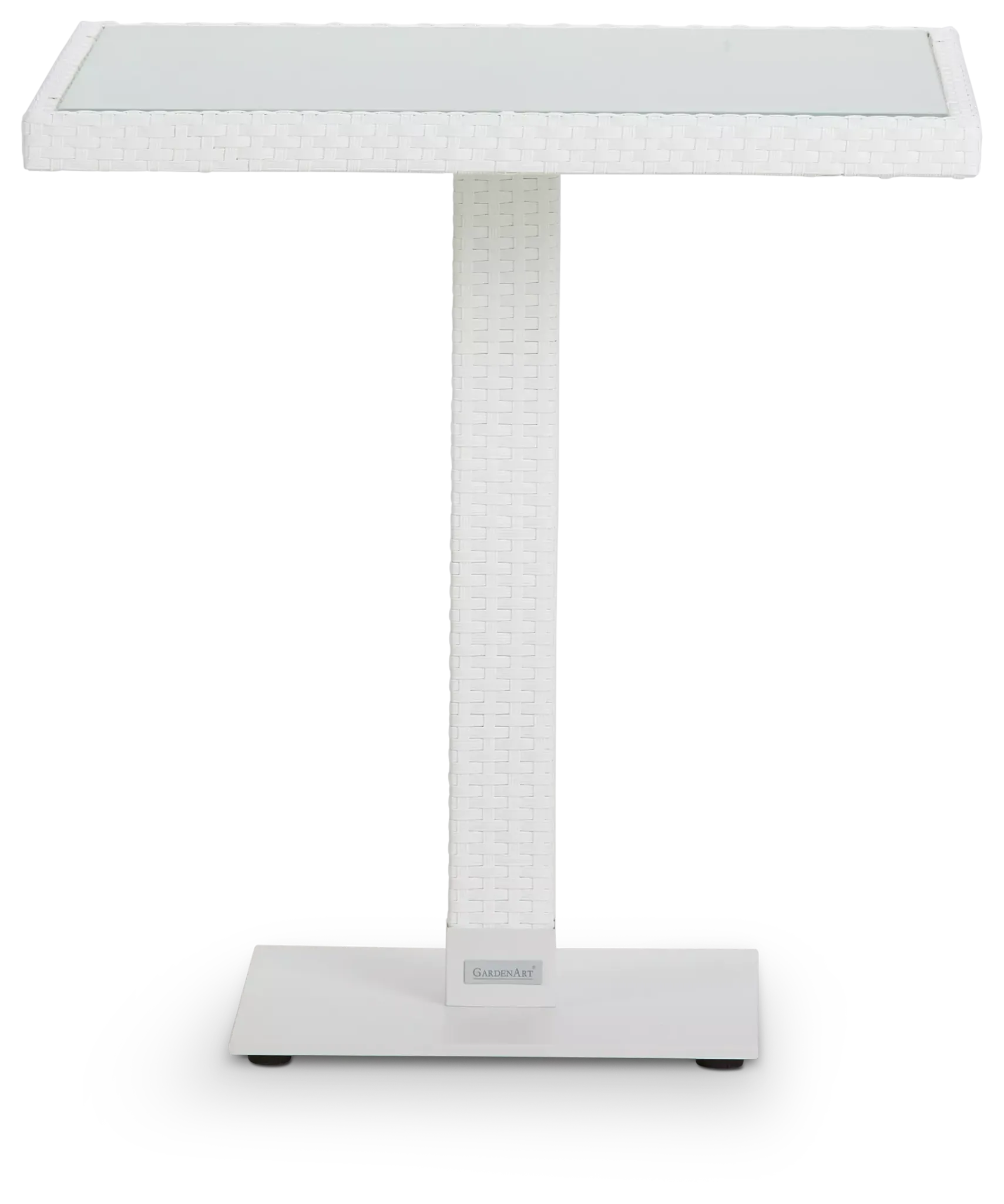 Lisbon2 White 27" Square Table