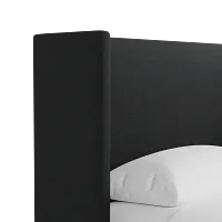 Captiva Elite Black 48" Upholstered Shelter Bed