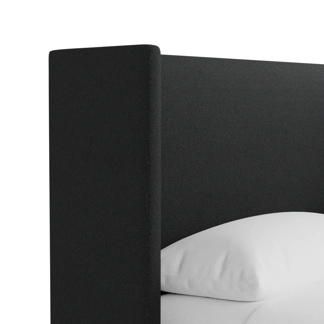 Captiva Elite Black 48" Upholstered Shelter Bed Captiva Elite Black 48" Upholstered Shelter Bed