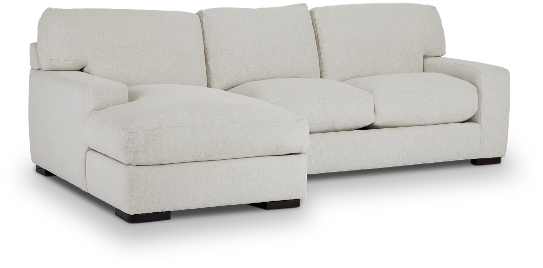 Veronica White Down Left Chaise Sectional