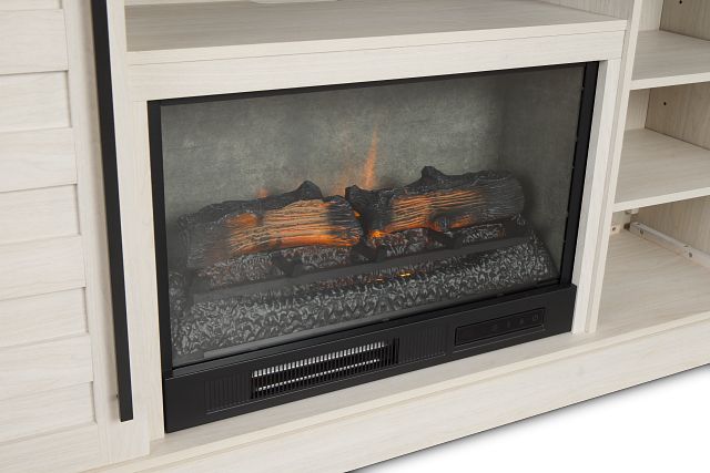 Westlake Two-tone 65" Tv Stand With Fireplace Insert