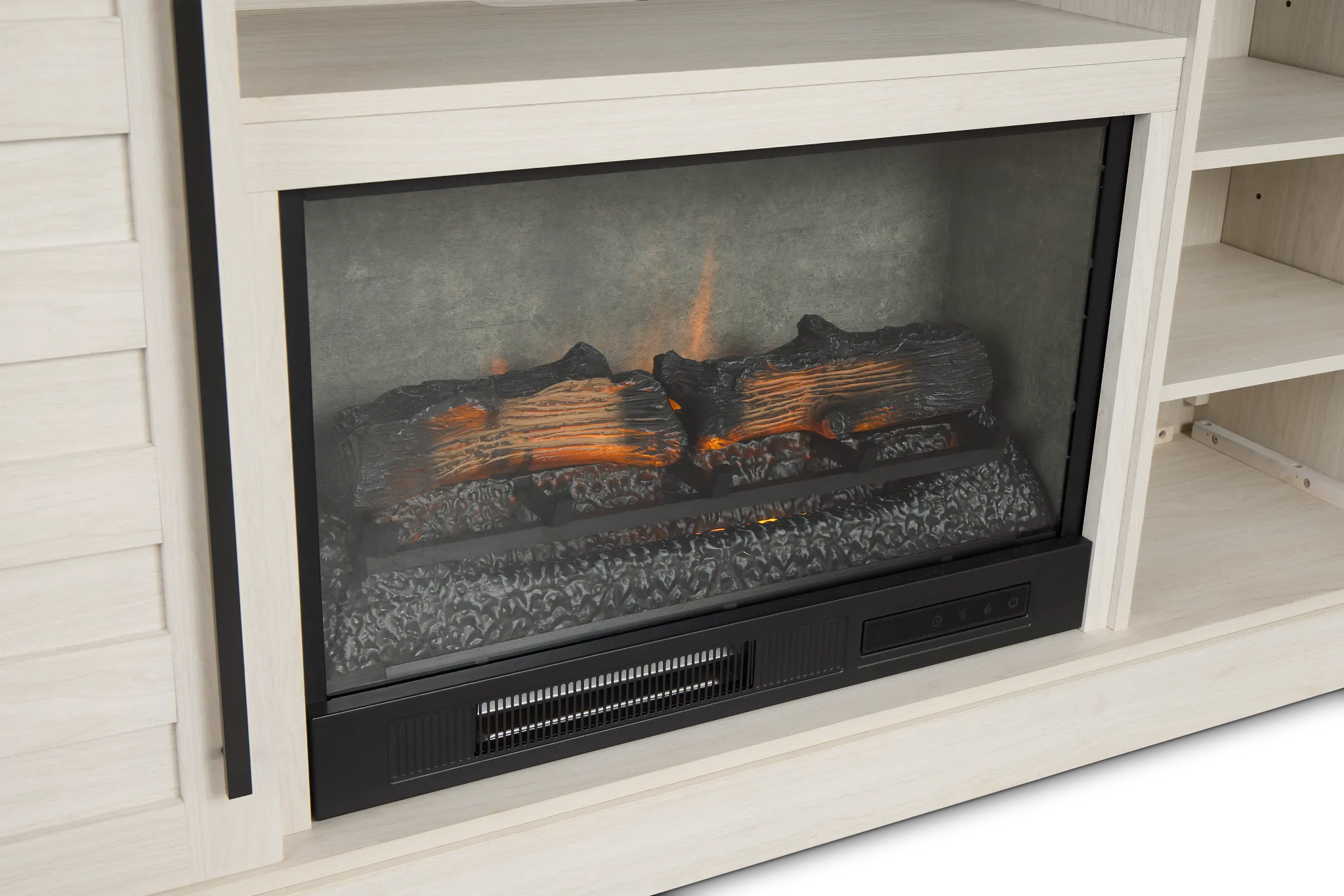 Westlake Two-tone 65" Tv Stand With Fireplace Insert
