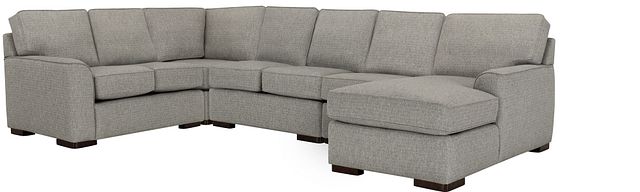 Austin Gray Fabric Large Right Chaise Sectional
