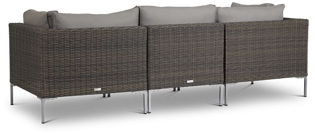 Tulum Gray Woven Modular Sofa (3)